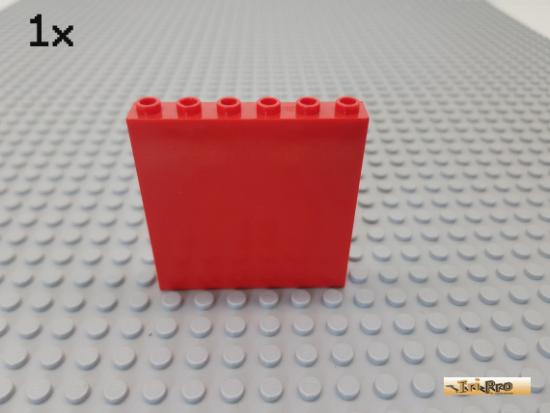 LEGO 1Stk Mauer / Paneel / Wand 1x6x5 rot 3754