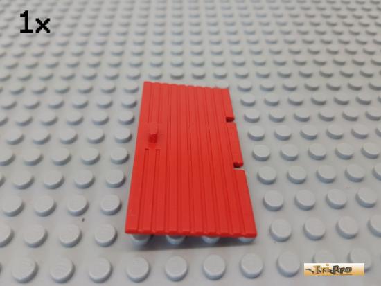 LEGO 1Stk Tr geriffelt / Trblatt 1x4x6 rot 3644