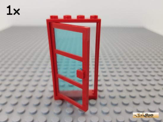 LEGO 1Stk Tr / Rahmen / Fenster 1x4x6 rot 30179 / 76041