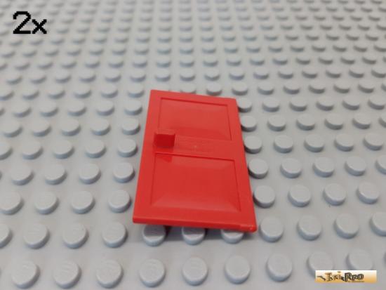 LEGO 2Stk Tr / Trblatt 1x4x5 rot 4131