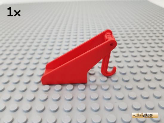 LEGO 1Stk Fabuland Abschlepphaken / Arm 2x4 Platte rot