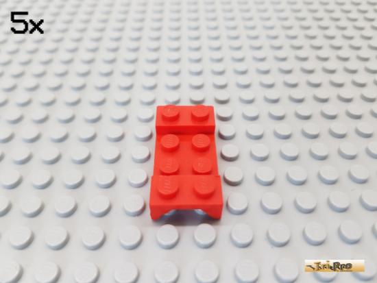 LEGO 5Stk Platte / Kotflgel / Radkasten 2x4 rot 3788