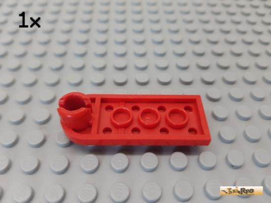 LEGO 1Stk Platte / Kupplung rund 2x4 rot 3491