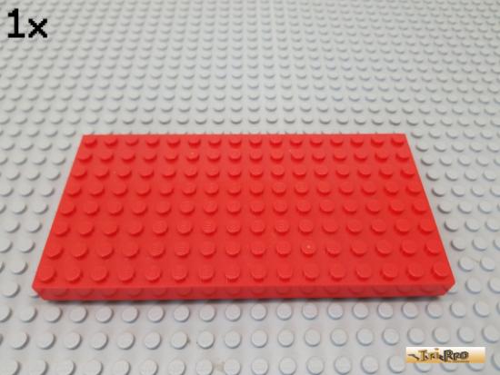 LEGO 1Stk Grundplatte / Platte 8x16 rot 4204