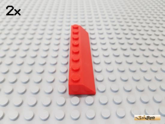 LEGO 2Stk Dachstein / Schrgstein 2x8 45 rot 4445