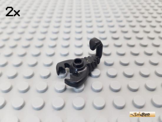 LEGO 2Stk Tier / Minifigures / Skorpion schwarz 30169