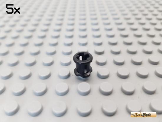 LEGO 5Stk Technic Stopper / Verbinder schwarz 3713