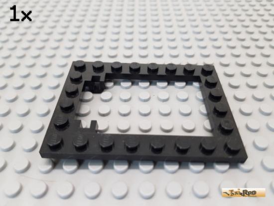 LEGO 1Stk Platte / Rahmen / Scharnier / Falltre 6x8 schwarz 30041