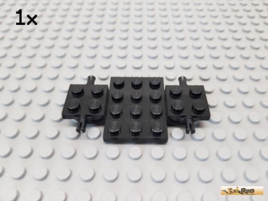 LEGO 1Stk Fahrgestell / Platte 4x7x2/3 schwarz 2441