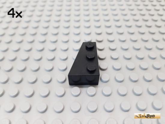 LEGO 4Stk Keilstein / Flgel 2x3 links schwarz 6565