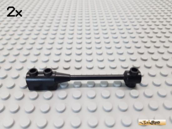 LEGO 2Stk Stab / Stange / Kutsche 1x8 schwarz 30359