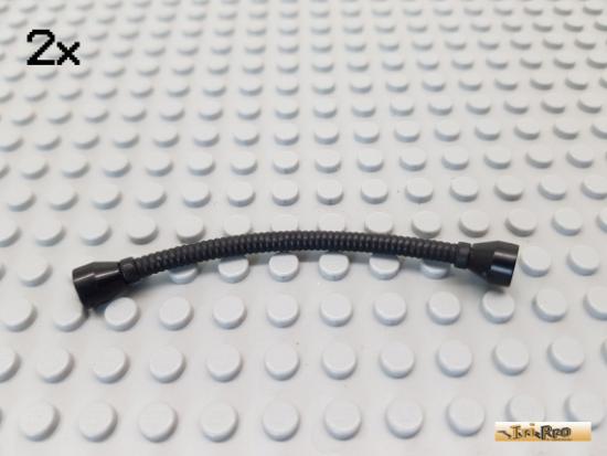 LEGO 2Stk Schlauch flexibel 8,5 lang schwarz 73590