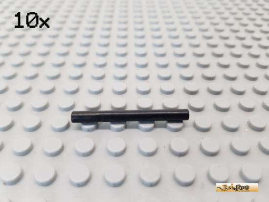 LEGO 10Stk Stab / Stange 4 lang schwarz 30374