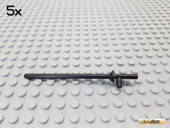 LEGO 5Stk Lanze / Stab / Minifigures schwarz 3849