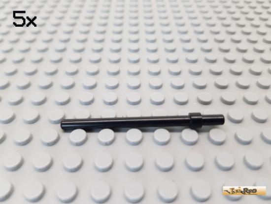 LEGO 5Stk Stab / Stange mit Griff 6 lang schwarz 63965