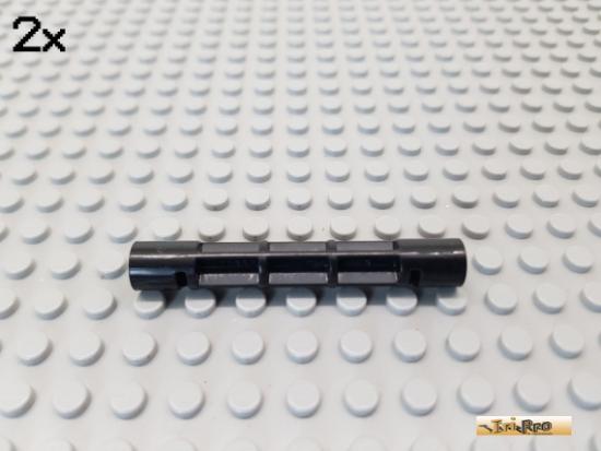 LEGO 2Stk Achse / Sule / Wendeltreppe 1x1x5 1/3 schwarz 40244