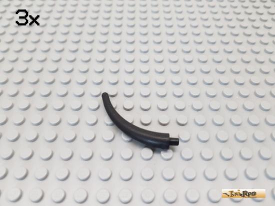 LEGO 3Stk Drachen / Dinosaurier-Schwanz Ende schwarz 40379