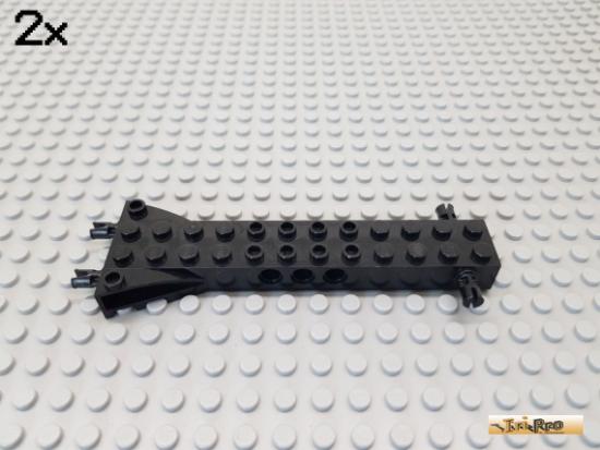 LEGO 2Stk Fahrgestell / Chassis 2x12x1 schwarz 30621