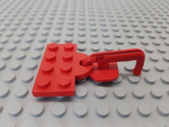 LEGO 1Stk Platte / Kupplung / Eisenbahn 2x4 rot 737bc01