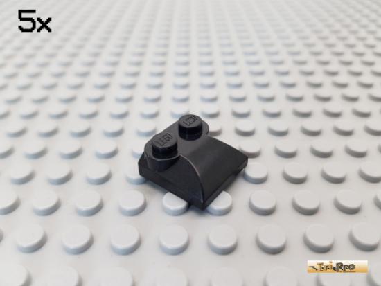 LEGO 5Stk Platte / Motorhaube 2x2 schwarz 47457