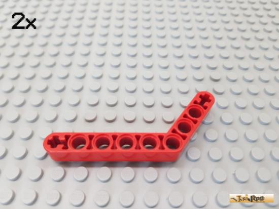 LEGO 2Stk Technic Liftarm Winkel 6x4 rot 6629