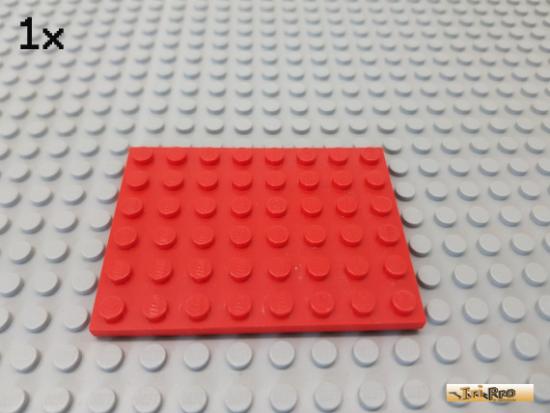 LEGO 1Stk Platte Basic 6x8 rot 3036