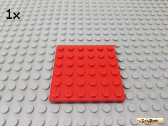 LEGO 1Stk Platte Basic 6x6 rot 3958