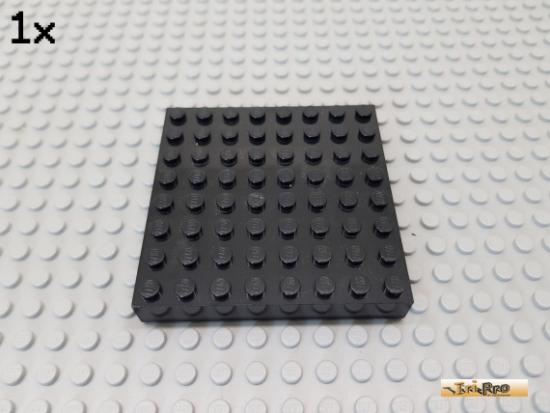 LEGO 1Stk Platte / Grundplatte 8x8 schwarz 43802