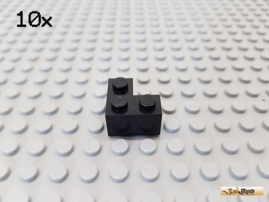 LEGO 10Stk Stein / Ecke 2x2 schwarz 2357