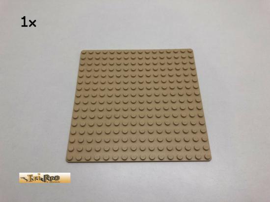 LEGO 1Stk 16x16 Grundplatte Brick Beige, Tan 3867