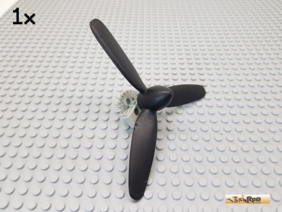 LEGO 1Stk Technic Rotor / Propeller 3 Blatt schwarz 2740 (leicht zerkratzt)