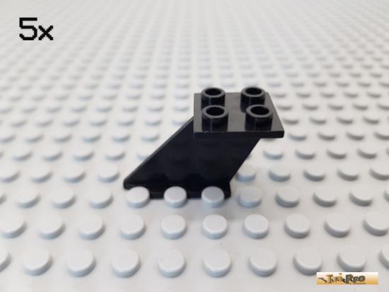 LEGO 5Stk Heckflgel / Flgel / Flugzeug 2x2x4 schwarz 3479