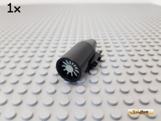 LEGO 1Stk Turbine / Dse / Triebwerk schwarz 4868 mit Innenteil hellgrau