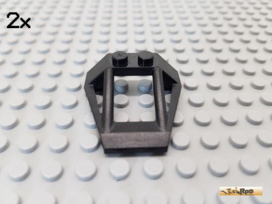 LEGO 2Stk Keilstein / Flgel / Gitter 4x4 schwarz 47758