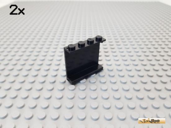 LEGO 2Stk Paneel / Wand 1x4x3 schwarz 4215