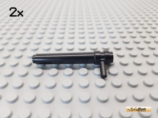 LEGO 2Stk Zylinder / Kanone 1x5x1/2 schwarz 87617