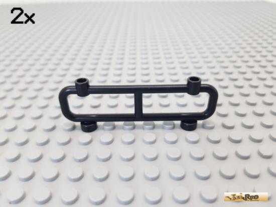 LEGO 2Stk Zaun / Absperrung 1x8x2 schwarz 2486