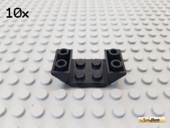 LEGO 10Stk Schrgstein / Bootsrumpf 2x4 negativ schwarz 4871