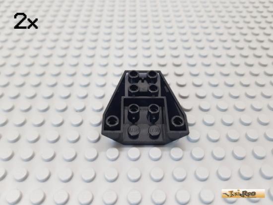 LEGO 2Stk Keilstein / Flgel negativ 4x4 schwarz 4855