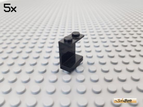 LEGO 5Stk Paneel / Wand 1x2x2 schwarz 4864