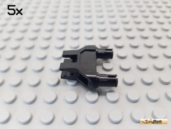 LEGO 5Stk Technic 1x3 Verbinder / Scharnier schwarz 19159