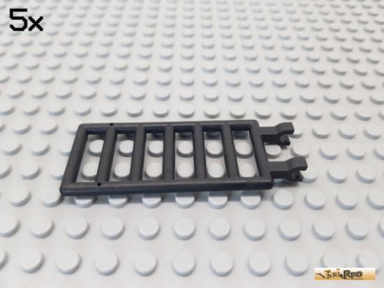 LEGO 5Stk Leiter / Stufe 3x7 mit 2 Clips schwarz 6020