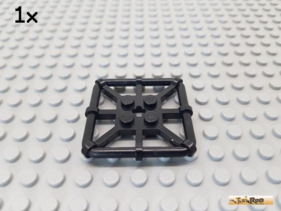 LEGO 1Stk Gitter / Platte 2x2 schwarz 30094