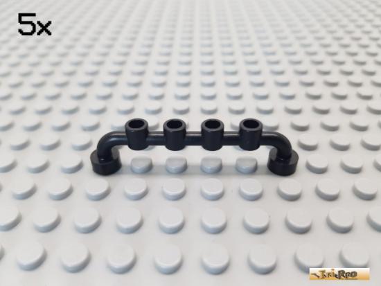 LEGO 5Stk Zaun / Absperrung 1x6 schwarz 4873