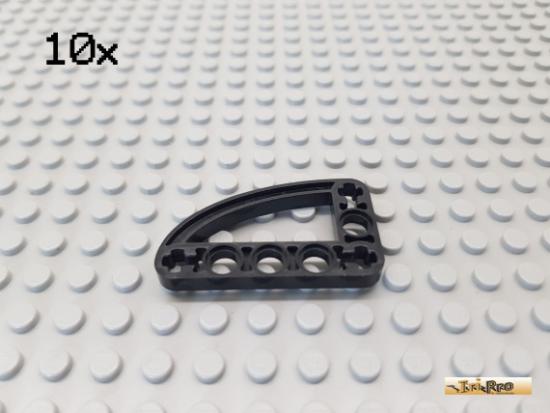 LEGO 10Stk Technic Liftarm flach oval 3x5 schwarz 32250