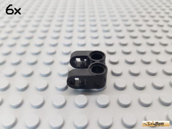 LEGO 6Stk Technic Achs / Pin Verbinder schwarz 41678