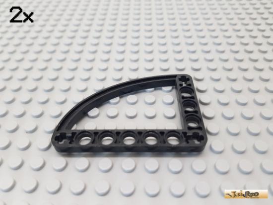 LEGO 2Stk Technic Liftarm flach oval 5x7 schwarz 32251