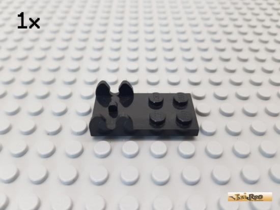 LEGO 1Stk Platte / Scharnier 2x4 schwarz 3597