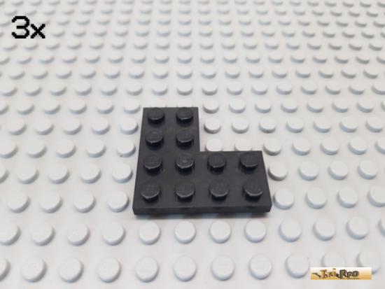 LEGO 1Stk Platte / Ecke 4x4 schwarz 2639