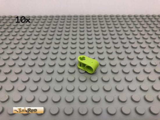 LEGO 10Stk Technic Kreuz Pin Loch Verbinder Limette, Lime 6536 101